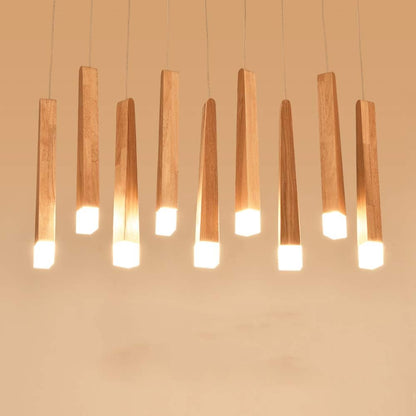 Suspension bois torche unique design scandinave