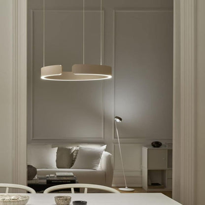 Suspension métal anneau ouvert design moderne