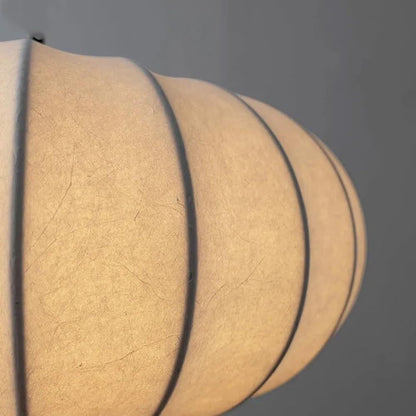 Suspension en soie boule aplatie design vintage