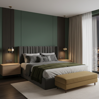 Suspension cylindres verre fumé et laiton design art déco