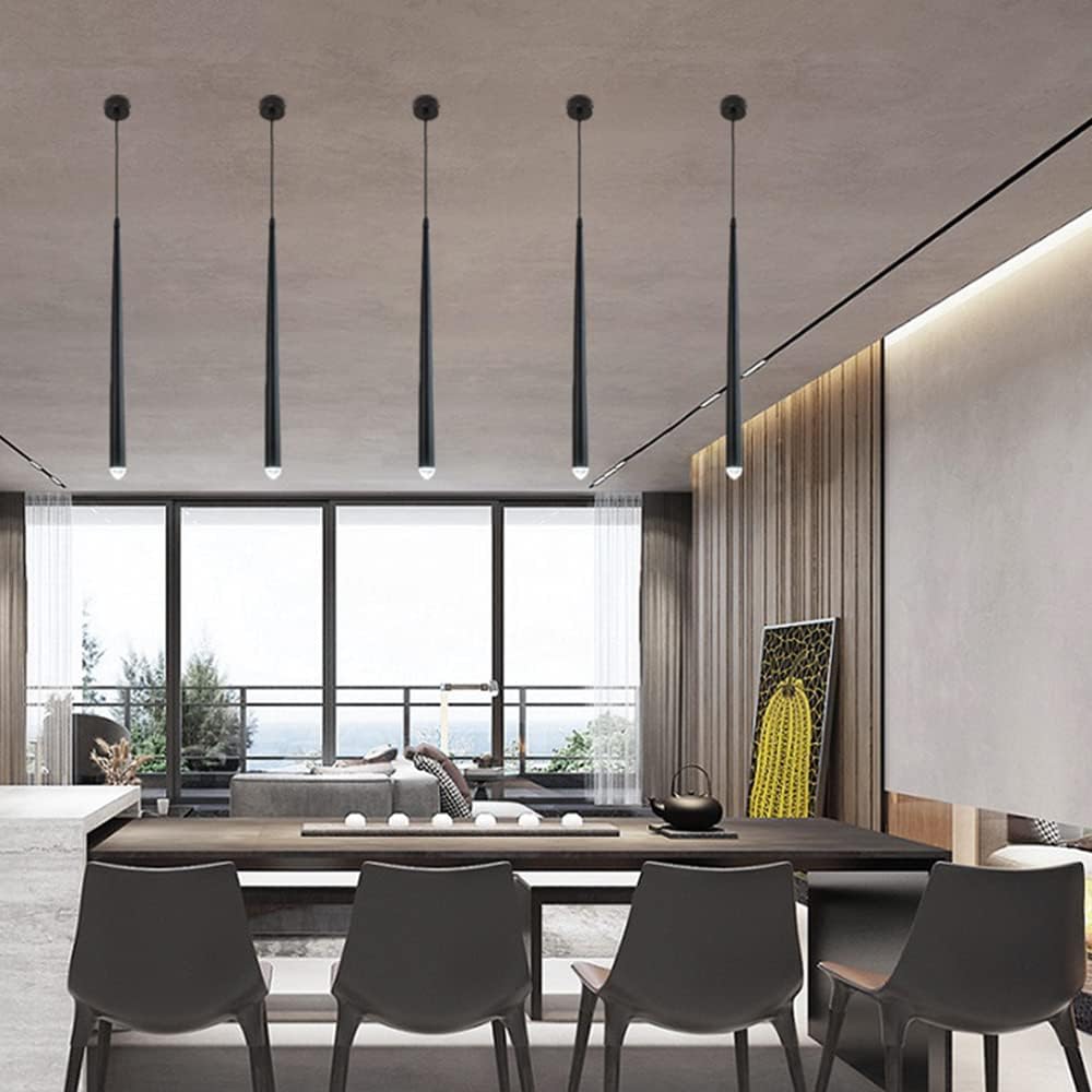 Suspension Conique Allongée en Cuivre Style Moderne Industriel