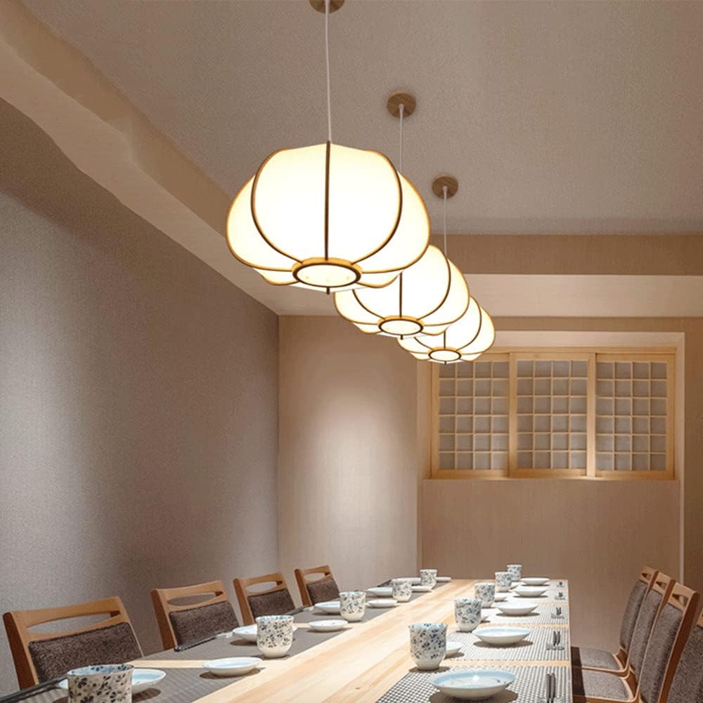 Suspension bambou arrondie moderne design japonais