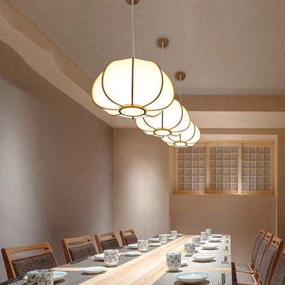 Suspension bambou arrondie moderne design japonais