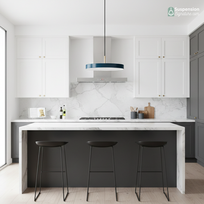 Suspension scandinave plat rond led