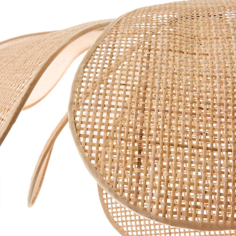 Suspension rotin design pétales vintage