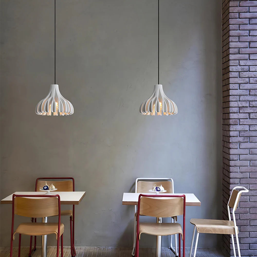 Suspension cloche pétales design scandinave