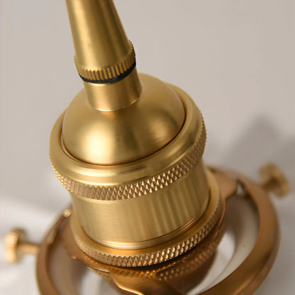 Suspension en cuivre ondulé design vintage