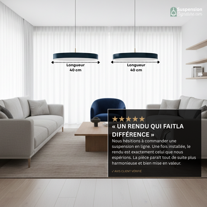 Suspension scandinave plat rond led
