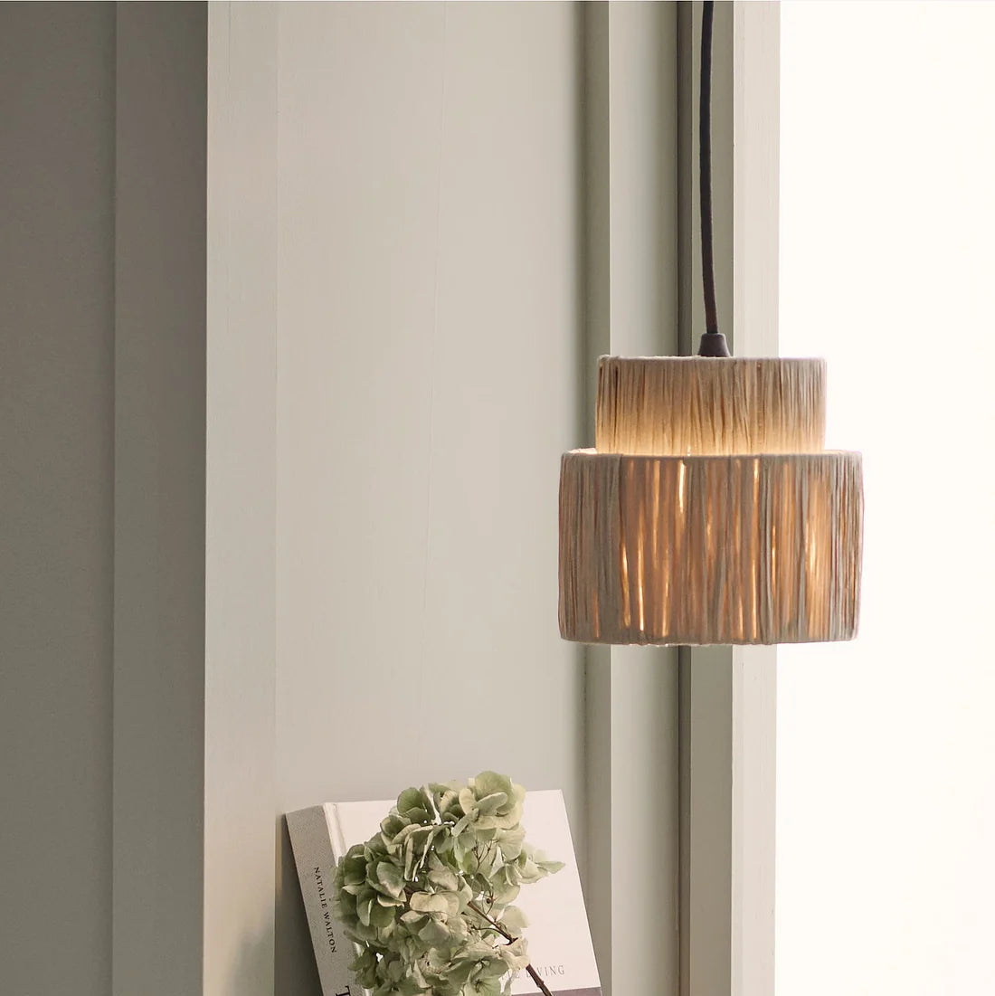 Suspension rotin moderne compacte double