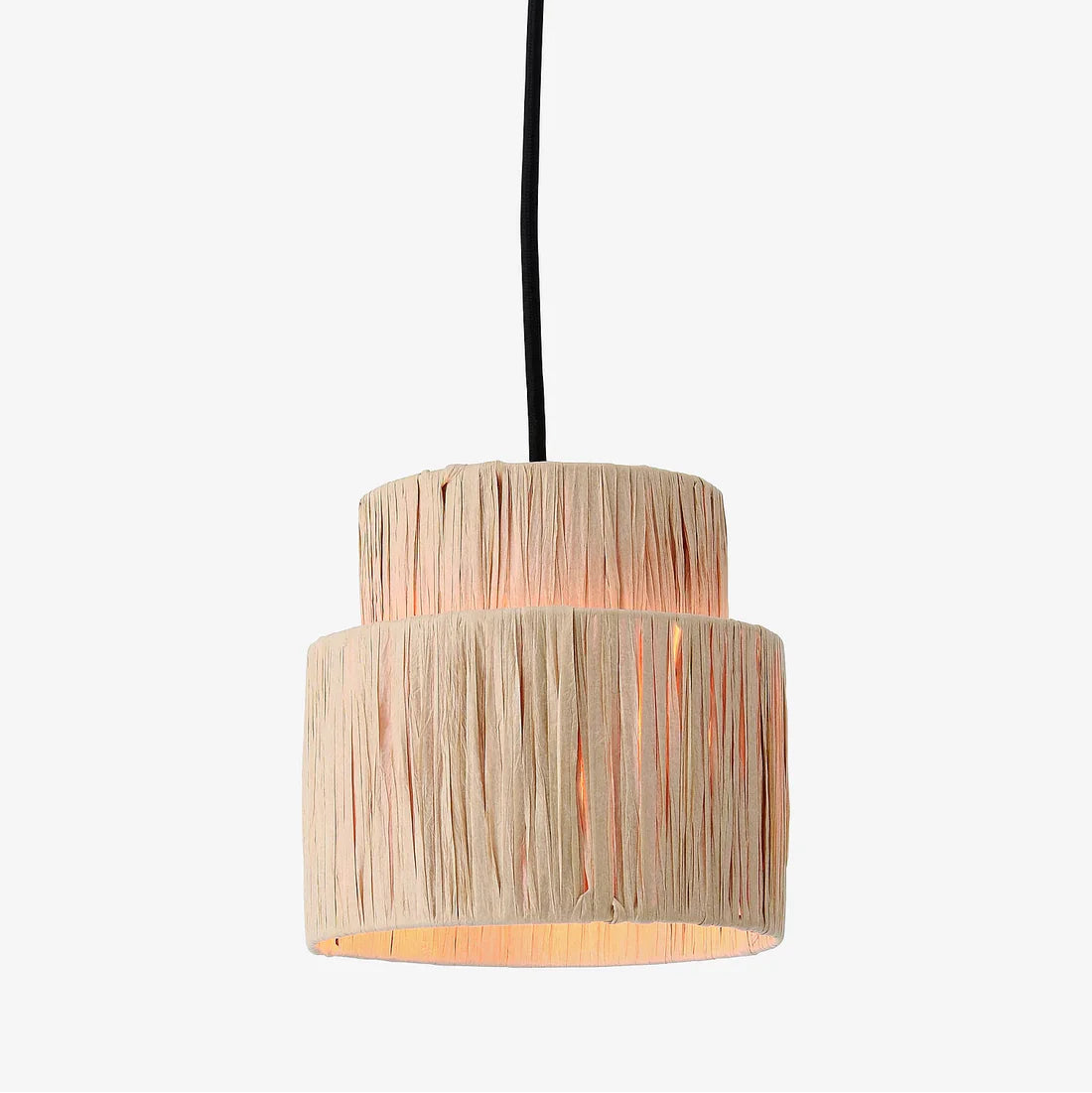 Suspension rotin moderne compacte double