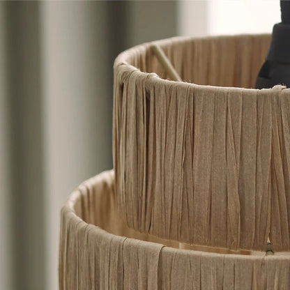 Suspension rotin moderne compacte double