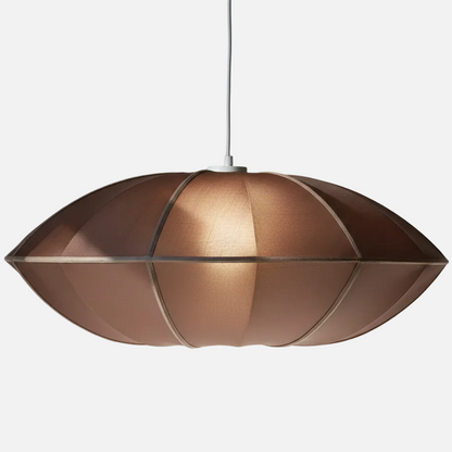 Suspension tissu globe plat design vintage