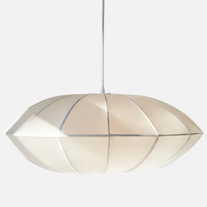 Suspension tissu globe plat design vintage