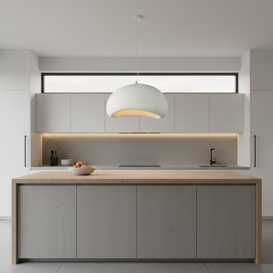 Suspension terre cuite cloche scandinave minimaliste