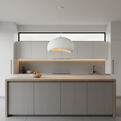 Suspension terre cuite cloche scandinave minimaliste