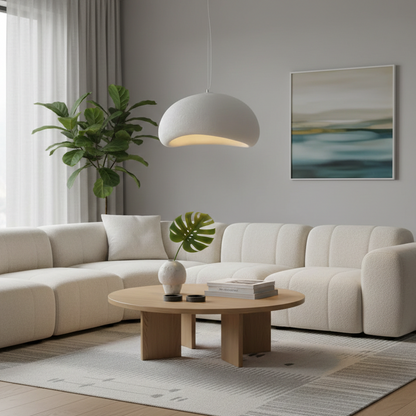 Suspension terre cuite cloche scandinave minimaliste