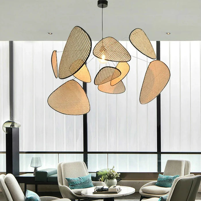 Suspension rotin cannage aérienne screen vintage