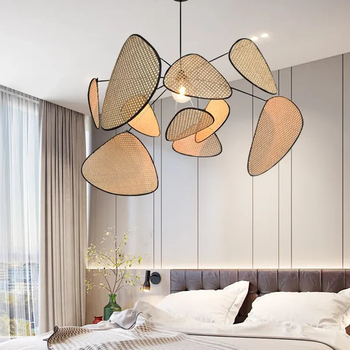 Suspension rotin cannage aérienne screen vintage