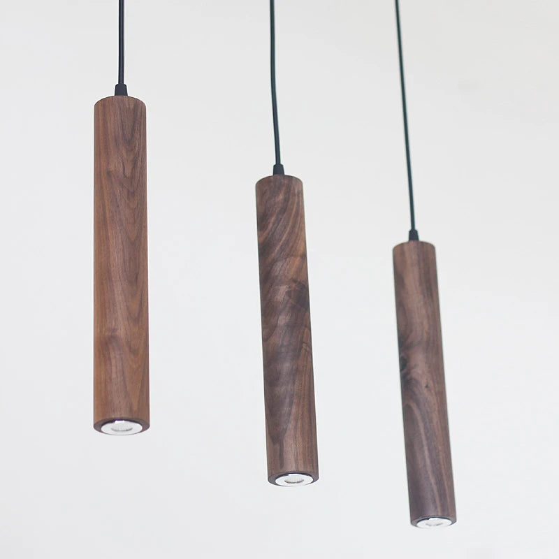 Suspension bois noyer cylindrique minimaliste design scandinave splitt page 3 et 15
