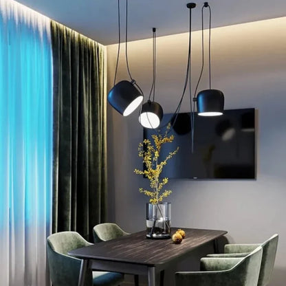 Suspension araignée métallique design industriel