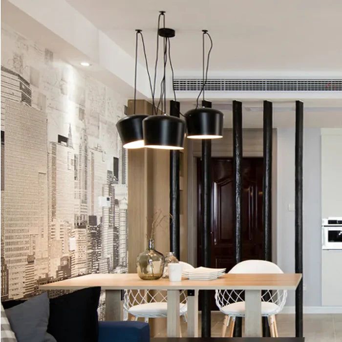 Suspension araignée métallique design industriel