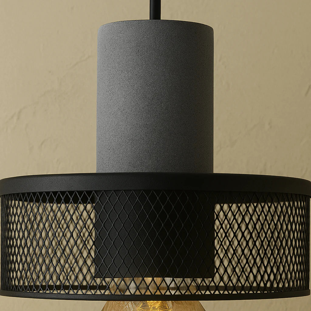 Suspension métal ciment industriel