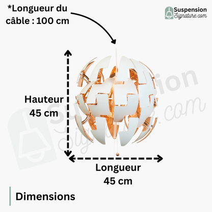Suspension sphérique moderne – Design épuré et élégant