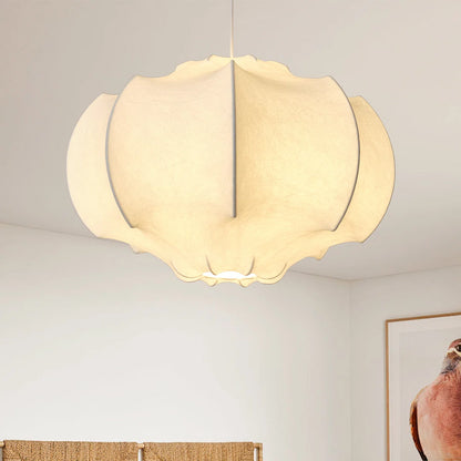 Suspension en tissu de soie forme abstraite design moderne