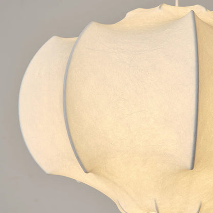 Suspension en tissu de soie forme abstraite design moderne