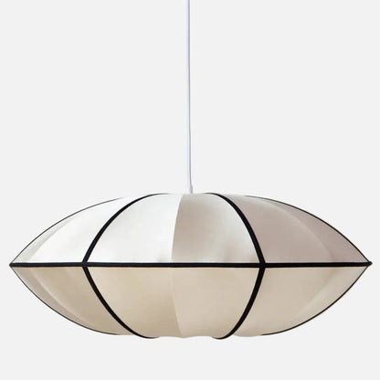 Suspension tissu globe plat design vintage