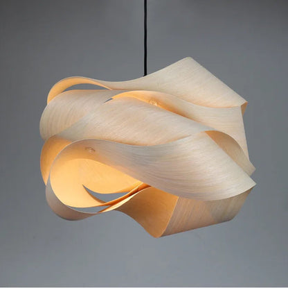 Suspension bois pliage design moderne