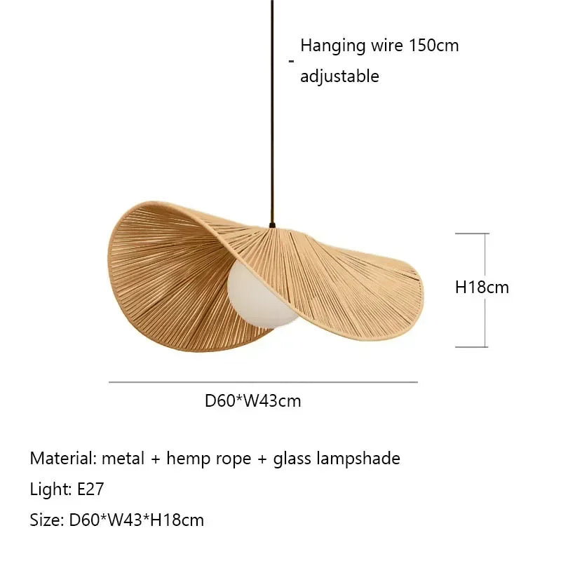 Suspension corde torsion design scandinave