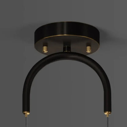 Suspension led double moderne cristal boule