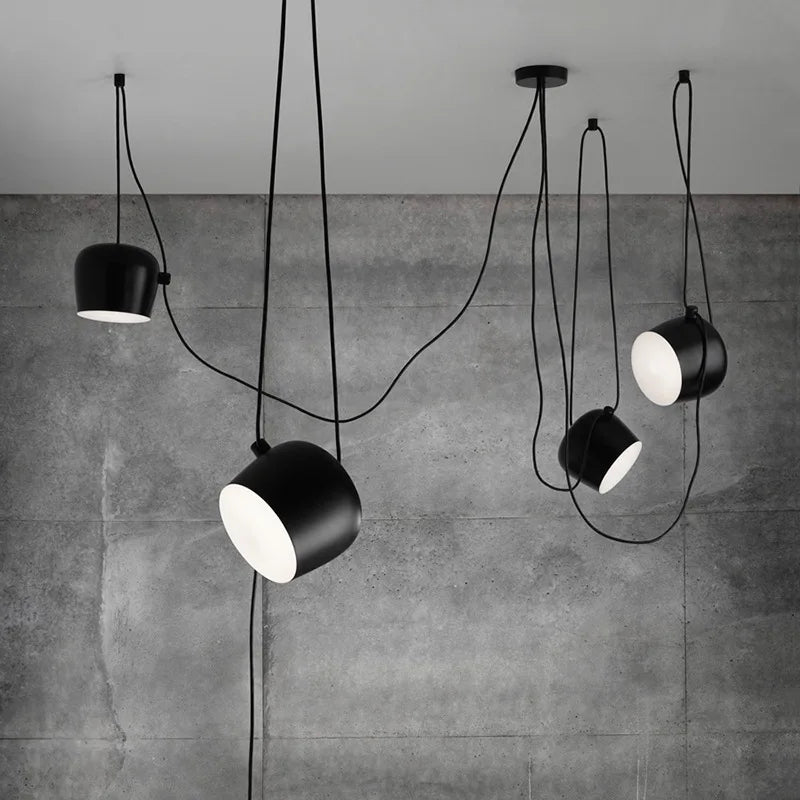 Suspension araignée métallique design industriel 5.1