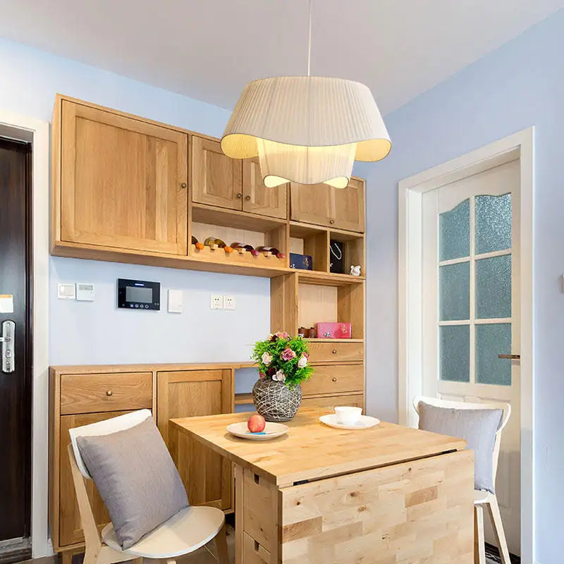 Suspension tissu double vague design moderne