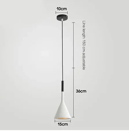 Suspension conique minimaliste scandinave 1.8