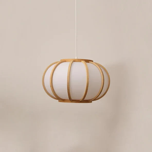 Suspension bambou ronde moderne design japonais