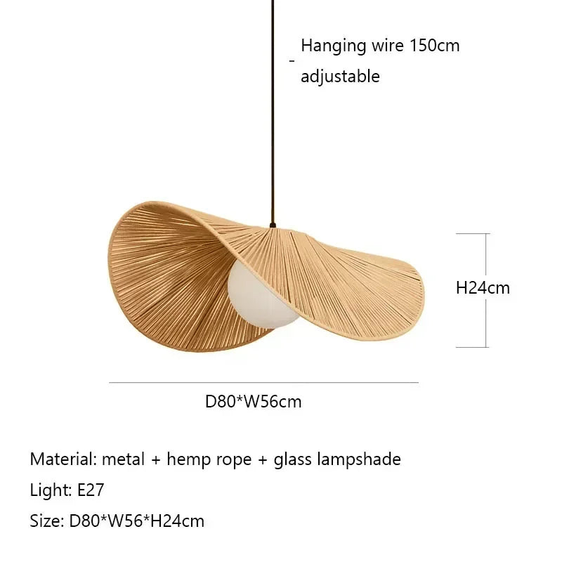 Suspension corde torsion design scandinave