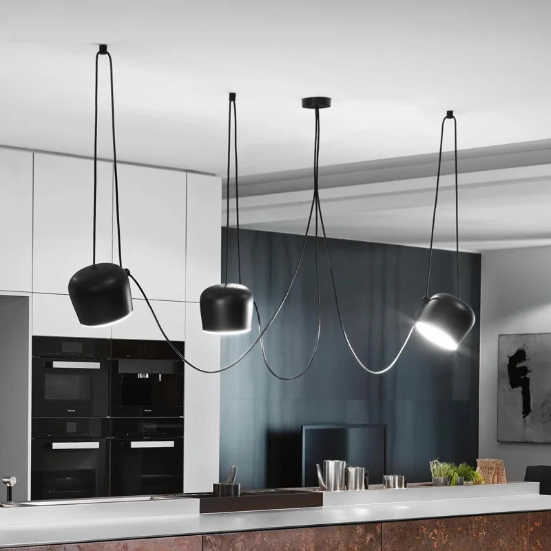 Suspension araignée métallique design industriel 5.1