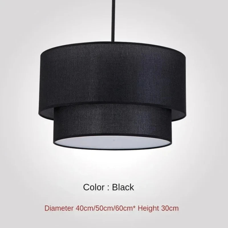 Suspension en lin double cylindrique design moderne