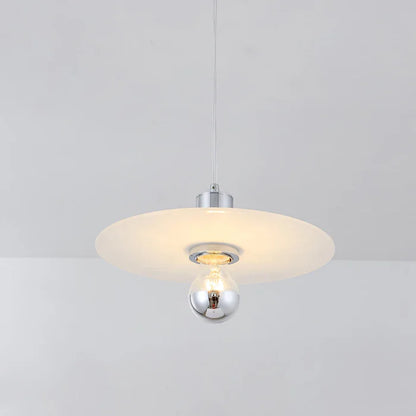 Suspension plate en verre design moderne