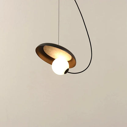 Suspension vintage penchée boule