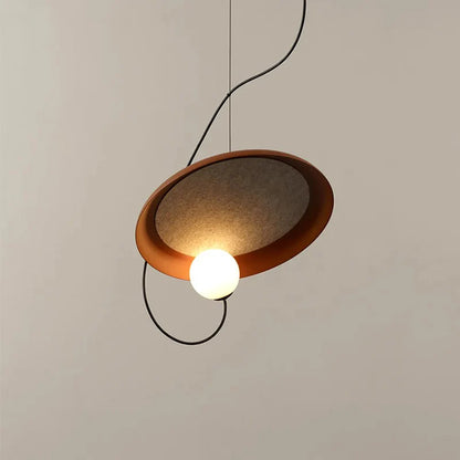 Suspension vintage penchée boule