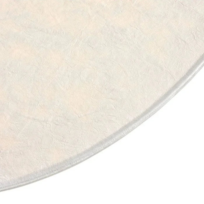 Suspension moderne vague en tissu blanc