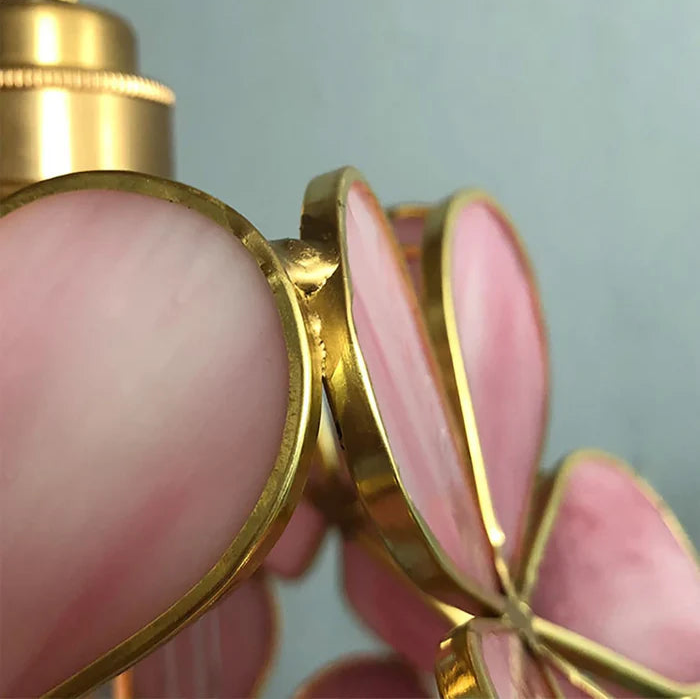 Suspension Globe de Fleurs en Verre Design Vintage