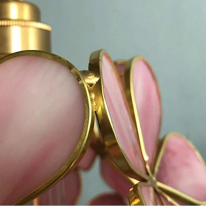 Suspension Globe de Fleurs en Verre Design Vintage