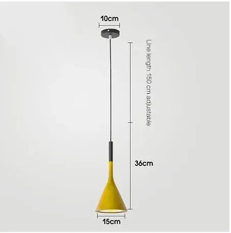 Suspension conique minimaliste scandinave 1.8