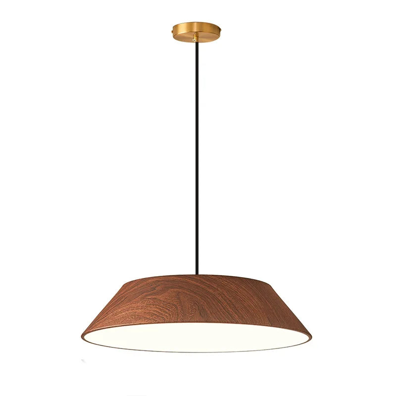 Suspension bois minimaliste évasée design scandinave
