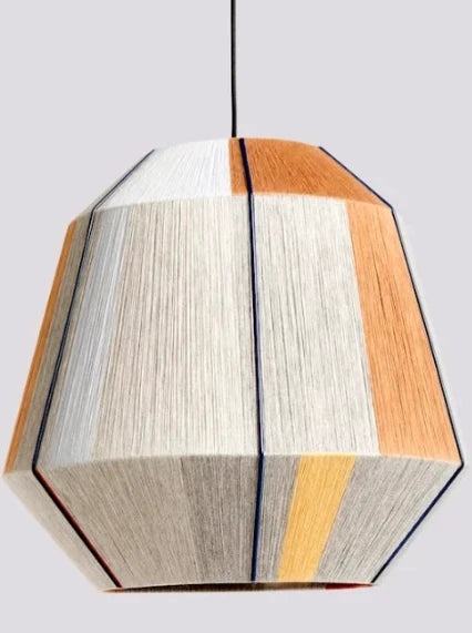 Suspension corde en chanvre torsion design moderne