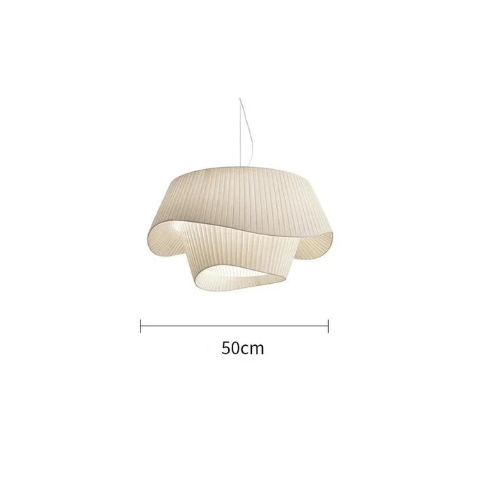 Suspension tissu double vague design moderne